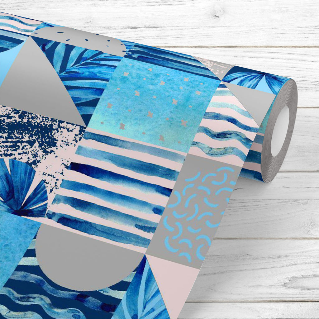 Abstract Squares & Triangles D2 Wallpaper Roll - Wallpapers Peel & Stick - ArtzFolio.com