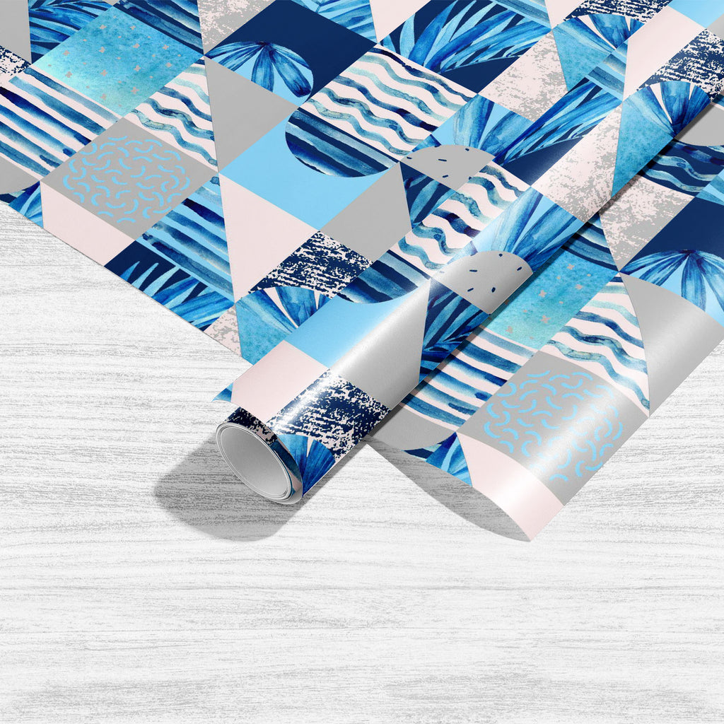 Abstract Squares & Triangles D2 Art & Craft Gift Wrapping Paper - Wrapping Papers - ArtzFolio.com