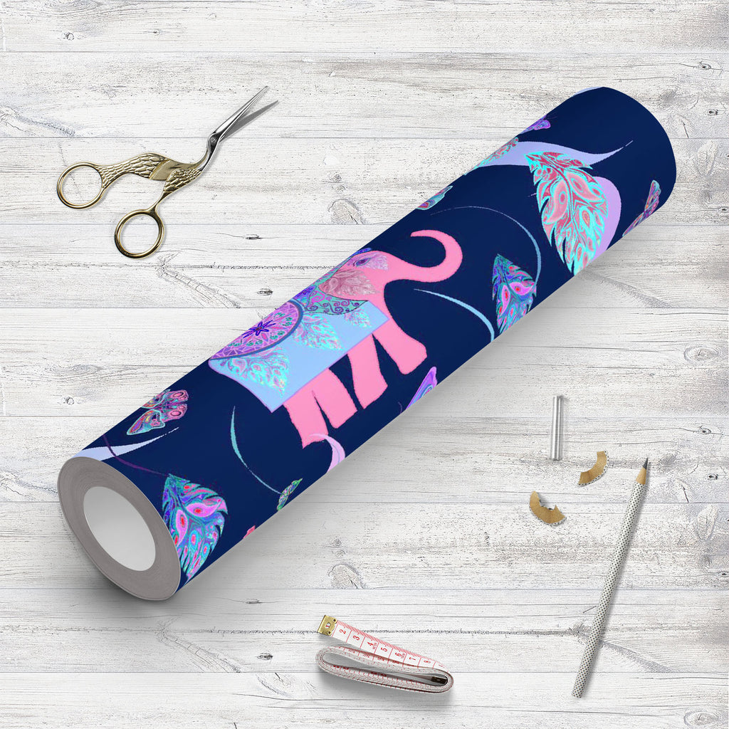 Abstract Elephant Feathers Wallpaper Roll - Wallpapers Peel & Stick - ArtzFolio.com