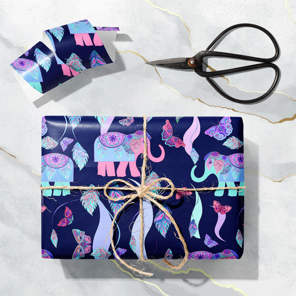 Abstract Elephant Feathers Art & Craft Gift Wrapping Paper - Wrapping Papers - ArtzFolio.com