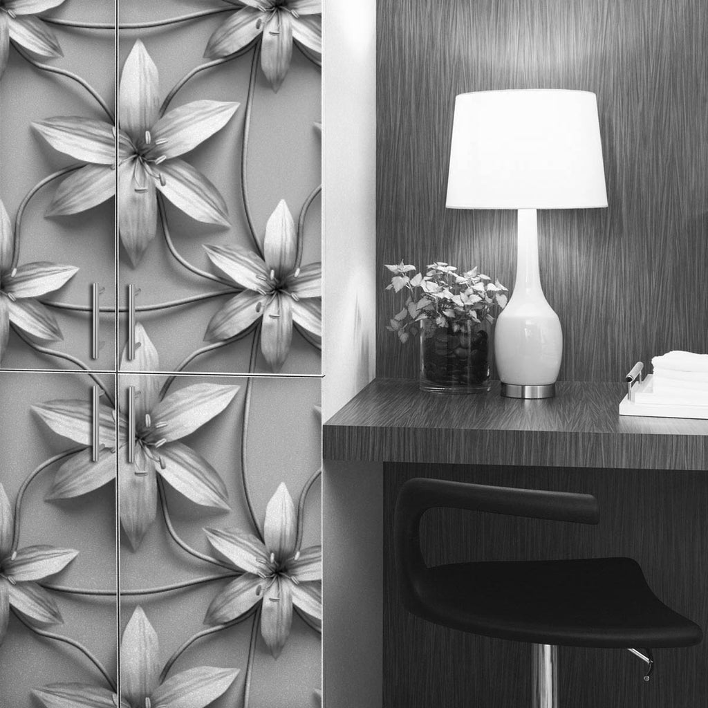 3D Lilies Flower Wallpaper Roll -  - ArtzFolio.com