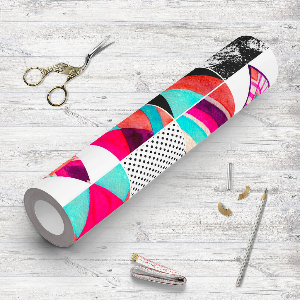 Abstract Squares & Triangles D3 Wallpaper Roll - Wallpapers Peel & Stick - ArtzFolio.com