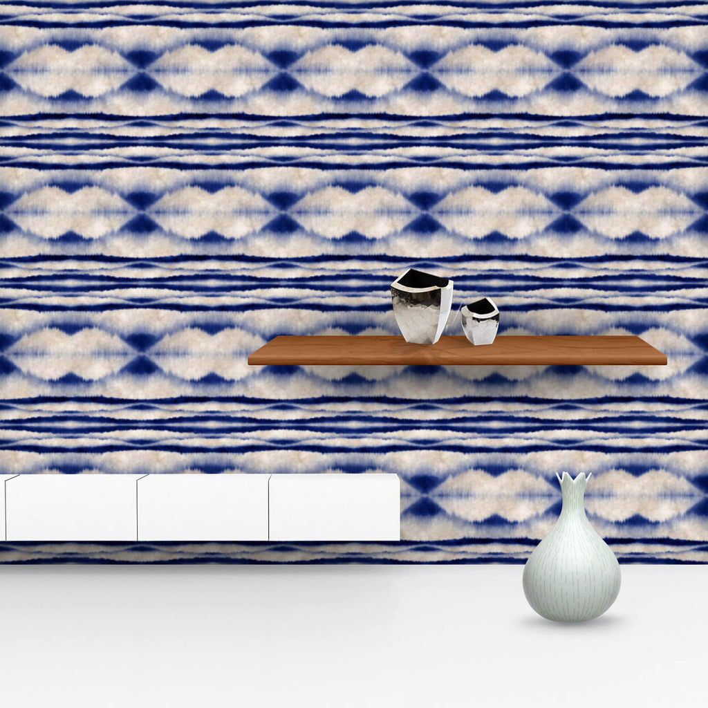 Indigo Shibori Wallpaper Roll-Wallpapers Peel & Stick-WAL_PA-IC 5016109 IC 5016109, Abstract Expressionism, Abstracts, Ancient, Culture, Decorative, Digital, Digital Art, Ethnic, Folk Art, Graphic, Historical, Medieval, Modern Art, Nautical, Patterns, Retro, Semi Abstract, Shibori, Signs, Signs and Symbols, Space, Traditional, Tribal, Vintage, World Culture, indigo, wallpaper, roll, abstract, artisanal, artwork, background, blue, cover, creative, design, dyed, ecru, effect, fabric, fade, folk, grunge, moder