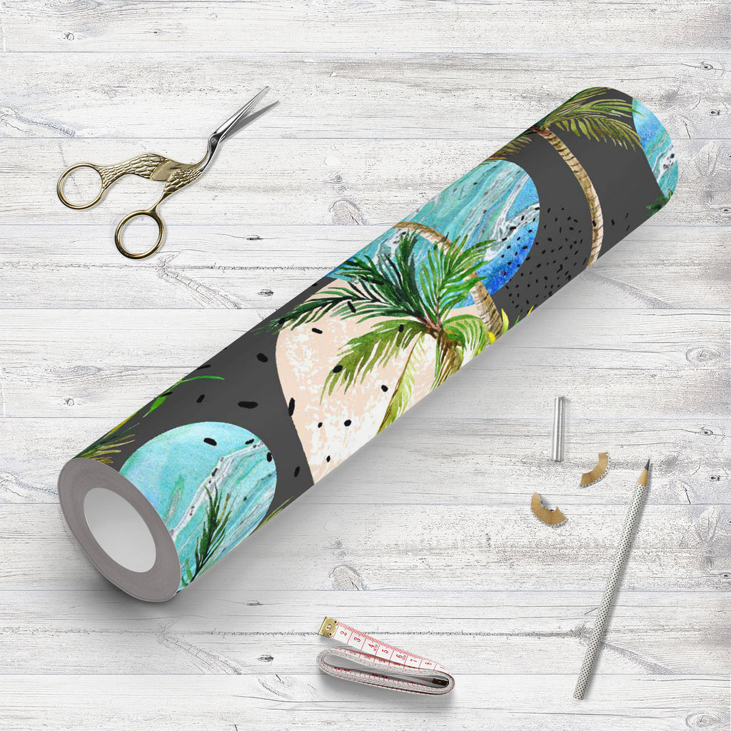Abstract Tropical Palm Tree D3 Wallpaper Roll - Wallpapers Peel & Stick - ArtzFolio.com