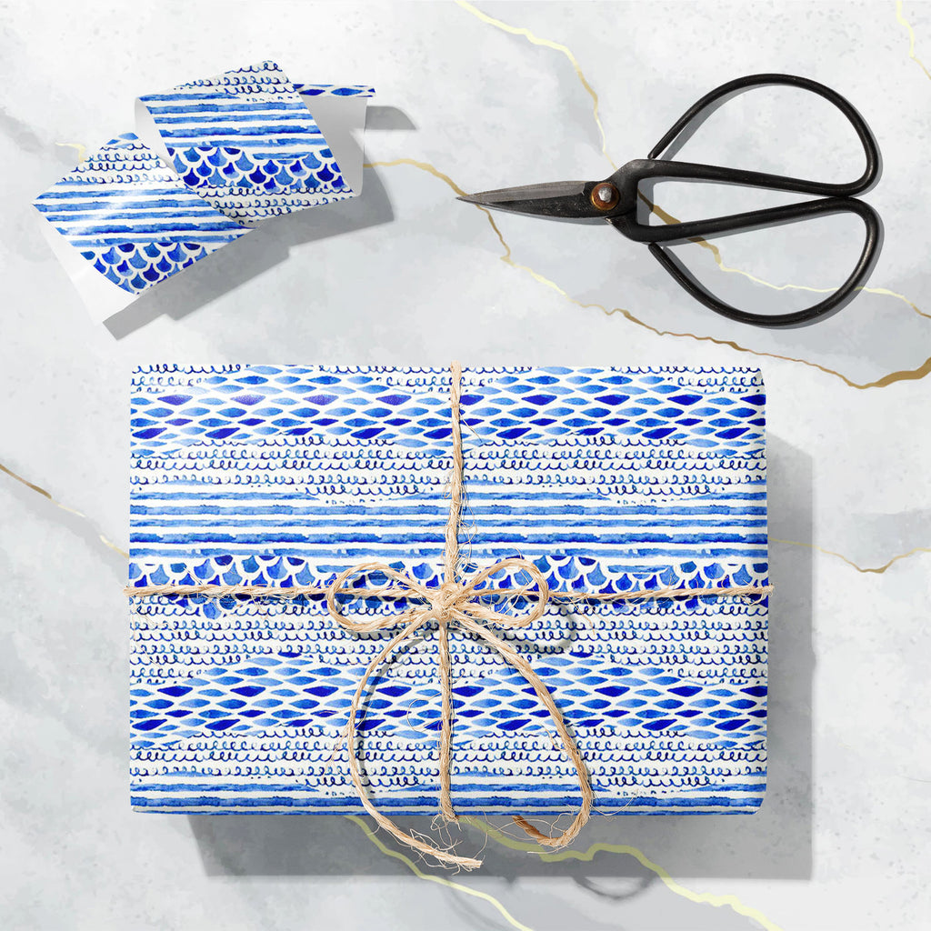 Abstract Marine Style Art & Craft Gift Wrapping Paper - Wrapping Papers - ArtzFolio.com
