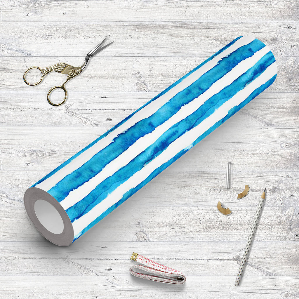 Abstract Waved Stripes Wallpaper Roll - Wallpapers Peel & Stick - ArtzFolio.com