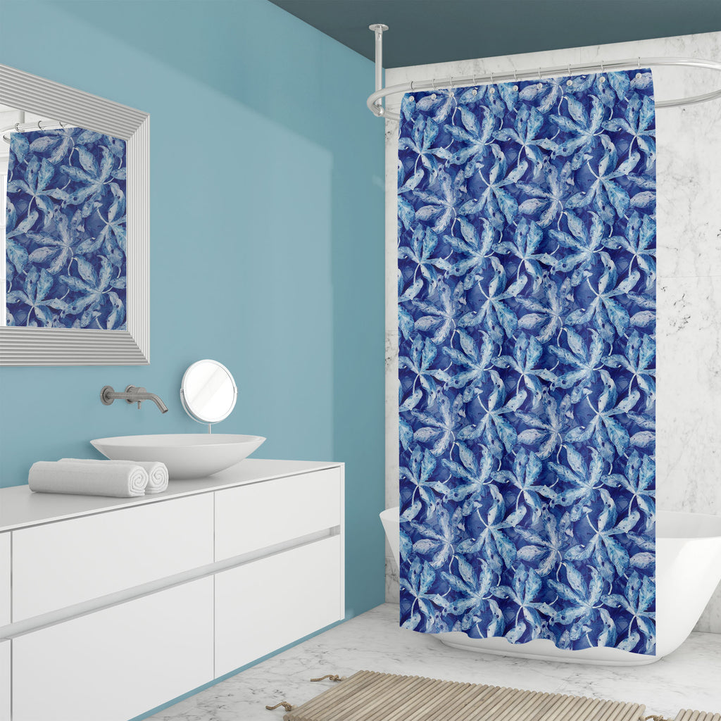 Watercolor Tropical Leaves D1 Washable Waterproof Shower Curtain-Shower Curtains-CUR_SH_EL-IC 5016131 IC 5016131, Abstract Expressionism, Abstracts, Ancient, Art and Paintings, Botanical, Digital, Digital Art, Floral, Flowers, Graphic, Hawaiian, Historical, Holidays, Illustrations, Medieval, Nature, Patterns, Scenic, Semi Abstract, Signs, Signs and Symbols, Tropical, Vintage, Watercolour, watercolor, leaves, d1, washable, waterproof, shower, curtain, pattern, seamless, abstract, allover, aloha, art, backgro