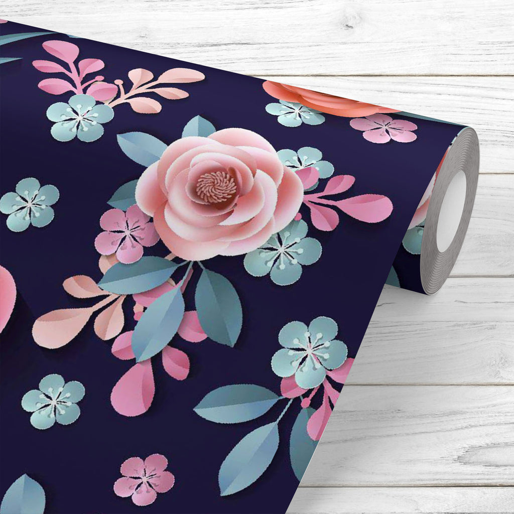 Abstract Flowers D3 Wallpaper Roll - Wallpapers Peel & Stick - ArtzFolio.com