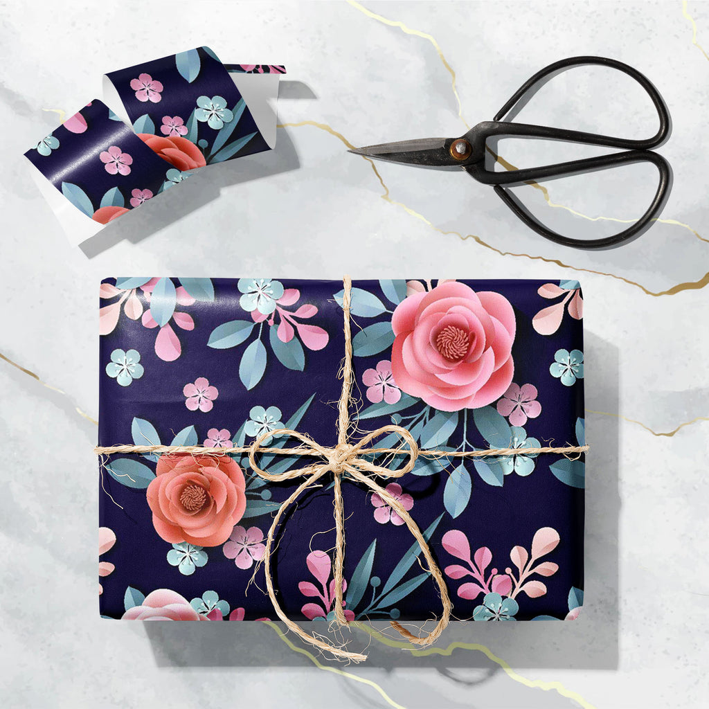 Abstract Flowers D3 Art & Craft Gift Wrapping Paper - Wrapping Papers - ArtzFolio.com