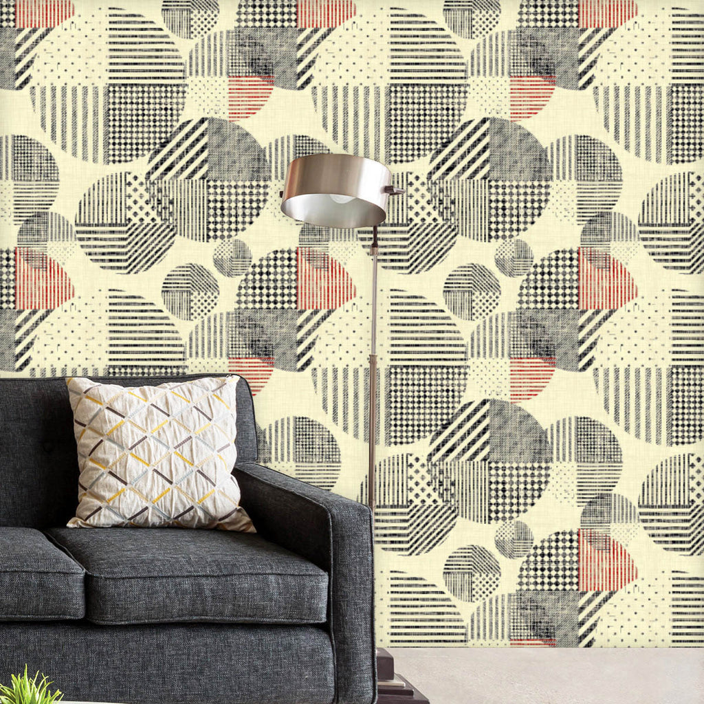 Abstract Circles D6 Wallpaper Roll - Wallpapers Peel & Stick - ArtzFolio.com
