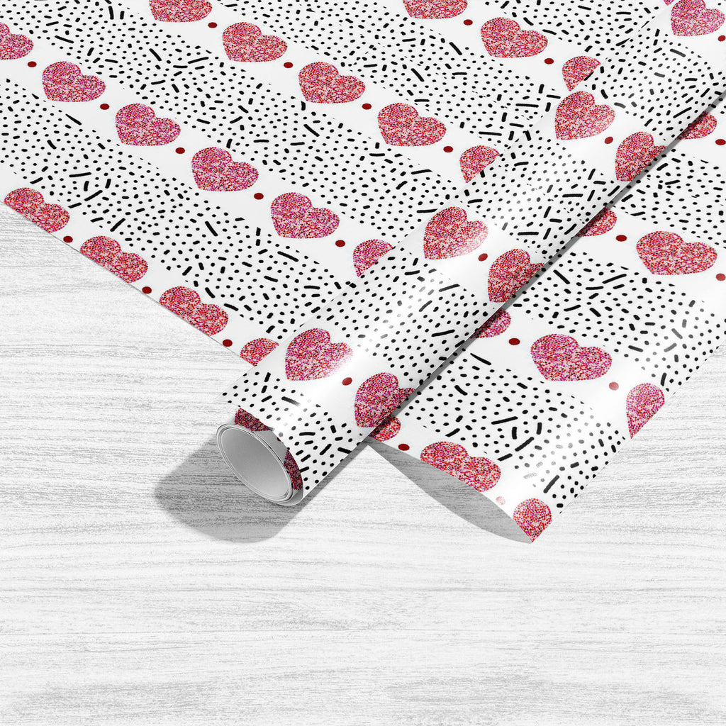 Red Dots and Hearts Art & Craft Gift Wrapping Paper-Wrapping Papers-WRP_PP-IC 5016151 IC 5016151, Abstract Expressionism, Abstracts, Ancient, Art and Paintings, Black and White, Decorative, Dots, Geometric, Geometric Abstraction, Hearts, Historical, Holidays, Illustrations, Love, Medieval, Patterns, Retro, Romance, Semi Abstract, Signs, Signs and Symbols, Stripes, Symbols, Vintage, Wedding, White, red, and, art, craft, gift, wrapping, paper, abstract, backdrop, background, brush, color, cover, creative, cre