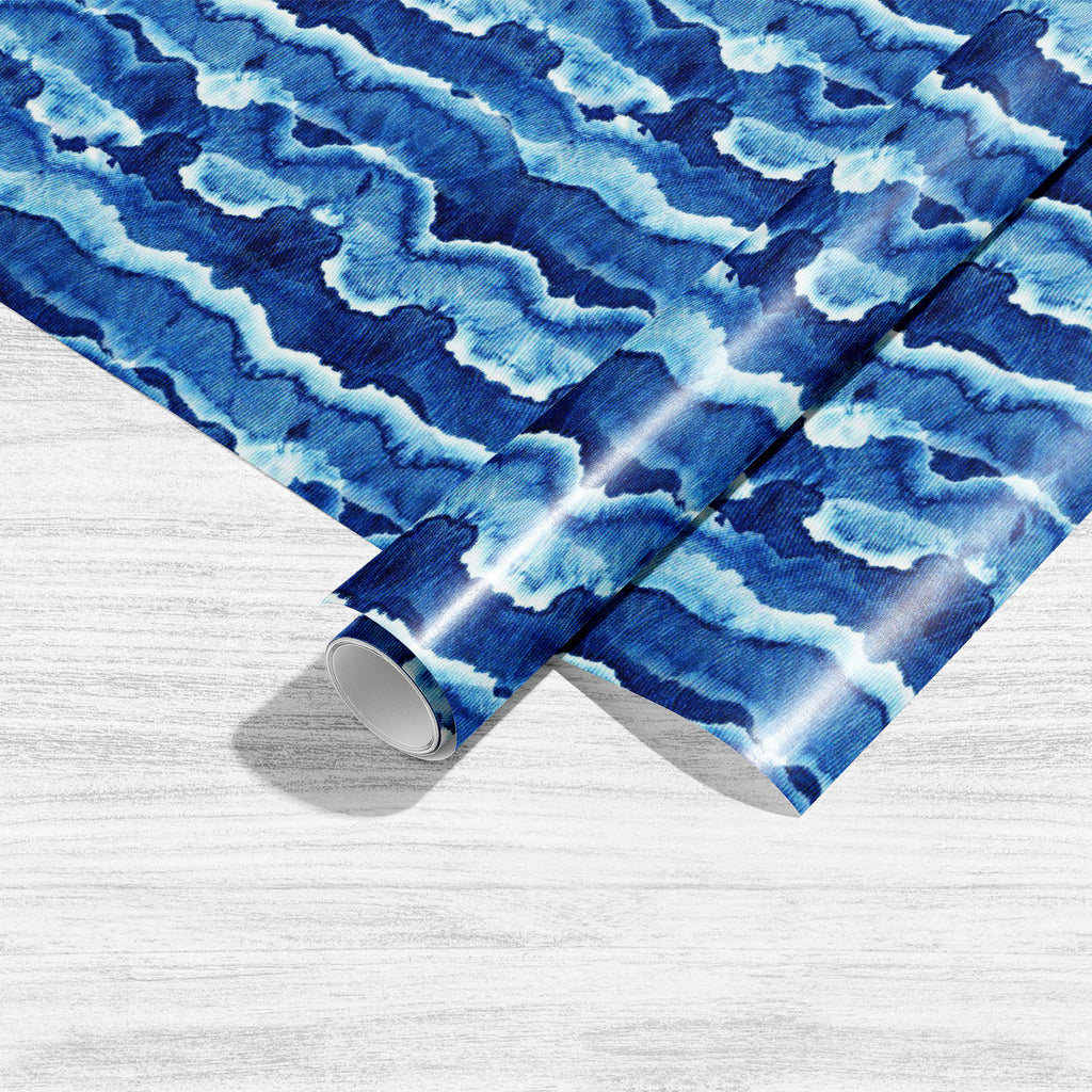 Shibori Indigo Batik D5 Art & Craft Gift Wrapping Paper-Wrapping Papers-WRP_PP-IC 5016156 IC 5016156, Abstract Expressionism, Abstracts, Art and Paintings, Black and White, Culture, Decorative, Ethnic, Fashion, Illustrations, Japanese, Paintings, Patterns, Retro, Semi Abstract, Shibori, Signs, Signs and Symbols, Traditional, Tribal, Watercolour, White, World Culture, indigo, batik, d5, art, craft, gift, wrapping, paper, dye, tie, pattern, watercolor, texture, seamless, print, repeat, textile, abstract, fabr