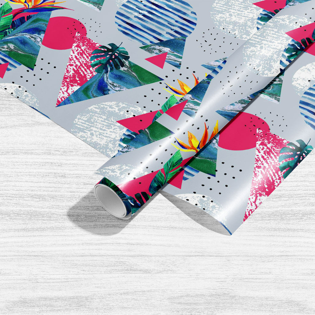 Abstract Summer Flowers Art & Craft Gift Wrapping Paper - Wrapping Papers - ArtzFolio.com
