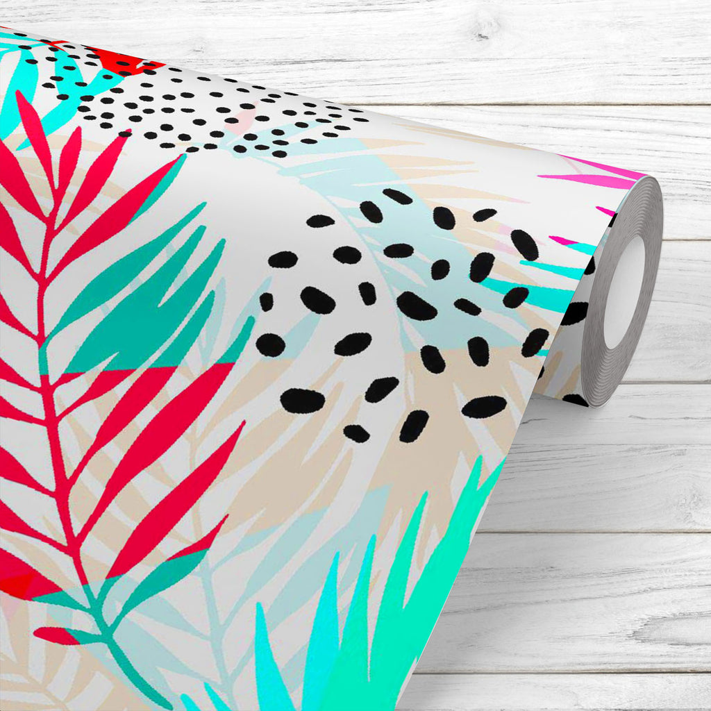 Abstract Summer Floral Art Wallpaper Roll - Wallpapers Peel & Stick - ArtzFolio.com