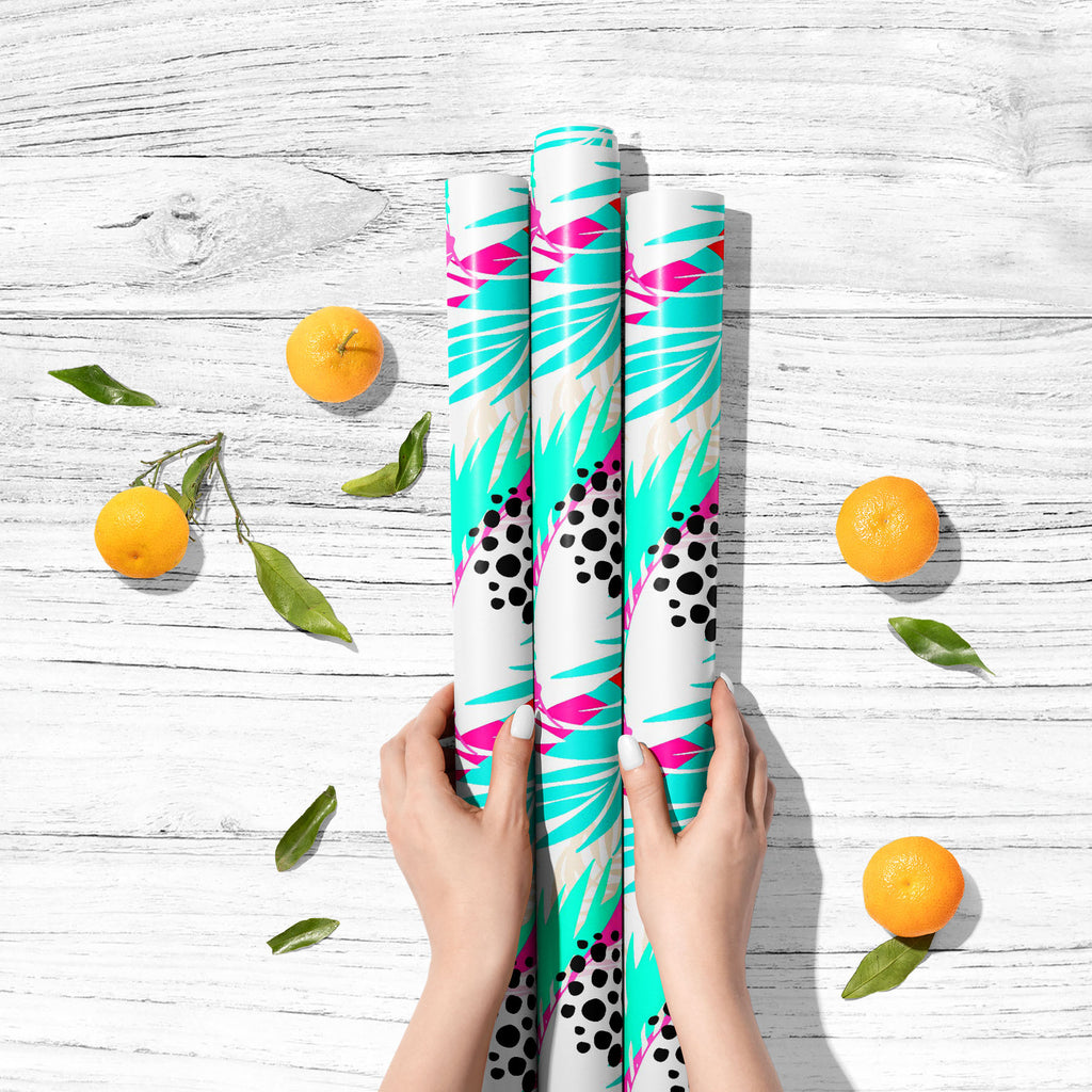 Abstract Summer Floral Art Art & Craft Gift Wrapping Paper - Wrapping Papers - ArtzFolio.com