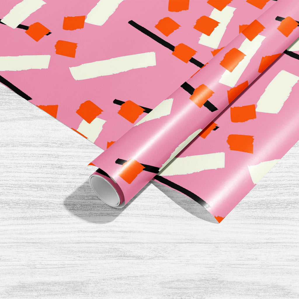 Abstract Brush Stroke D23 Art & Craft Gift Wrapping Paper - Wrapping Papers - ArtzFolio.com