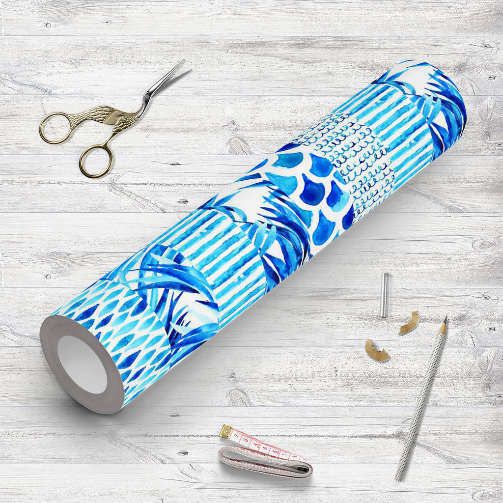 Abstract Striped Waves Wallpaper Roll - Wallpapers Peel & Stick - ArtzFolio.com