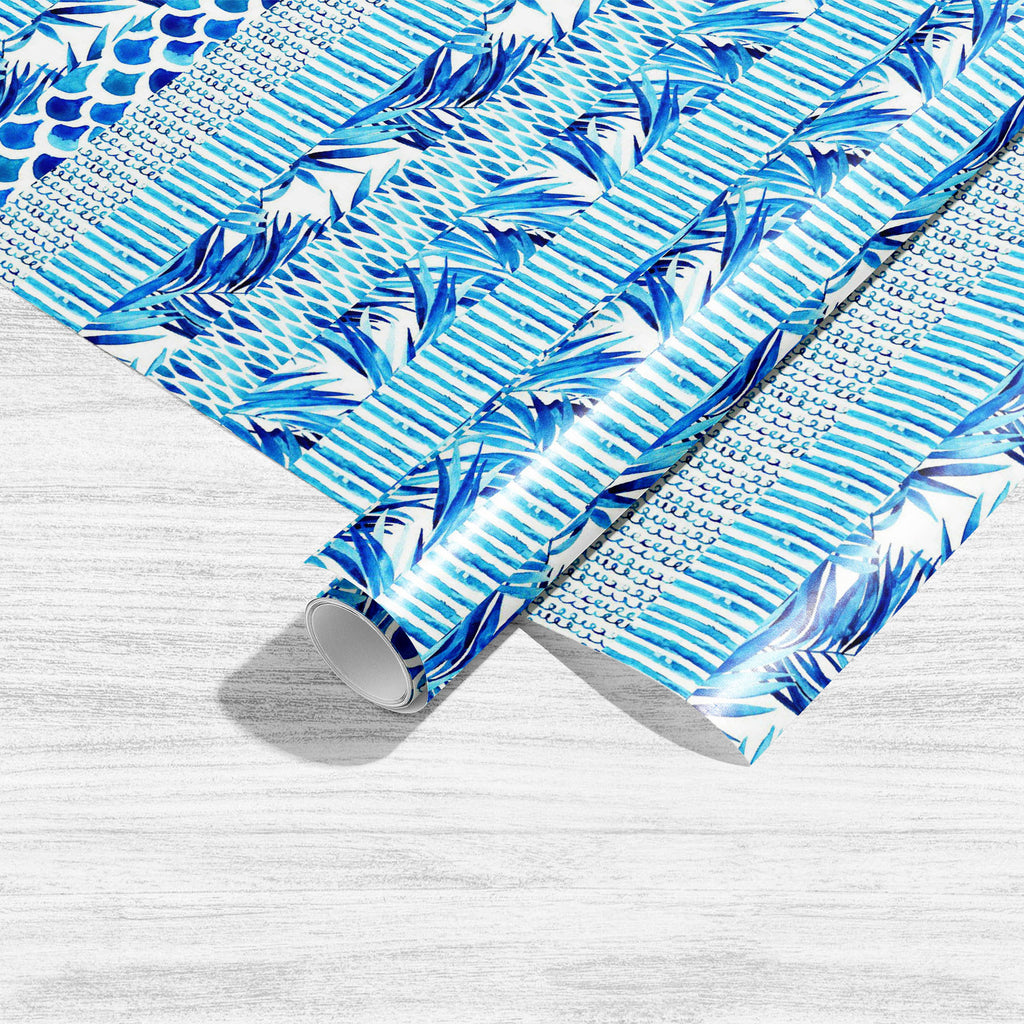 Abstract Striped Waves Art & Craft Gift Wrapping Paper - Wrapping Papers - ArtzFolio.com