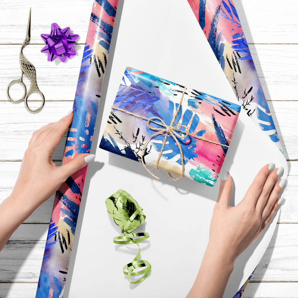 Artistic Watercolor Tropical Leaves Art & Craft Gift Wrapping Paper-Wrapping Papers-WRP_PP-IC 5016207 IC 5016207, Abstract Expressionism, Abstracts, Art and Paintings, Botanical, Digital, Digital Art, Dots, Floral, Flowers, Graphic, Hipster, Illustrations, Nature, Patterns, Semi Abstract, Signs, Signs and Symbols, Splatter, Tropical, Watercolour, artistic, watercolor, leaves, art, craft, gift, wrapping, paper, pattern, doodle, print, background, grunge, seamless, brush, splash, stroke, abstract, exotic, fol