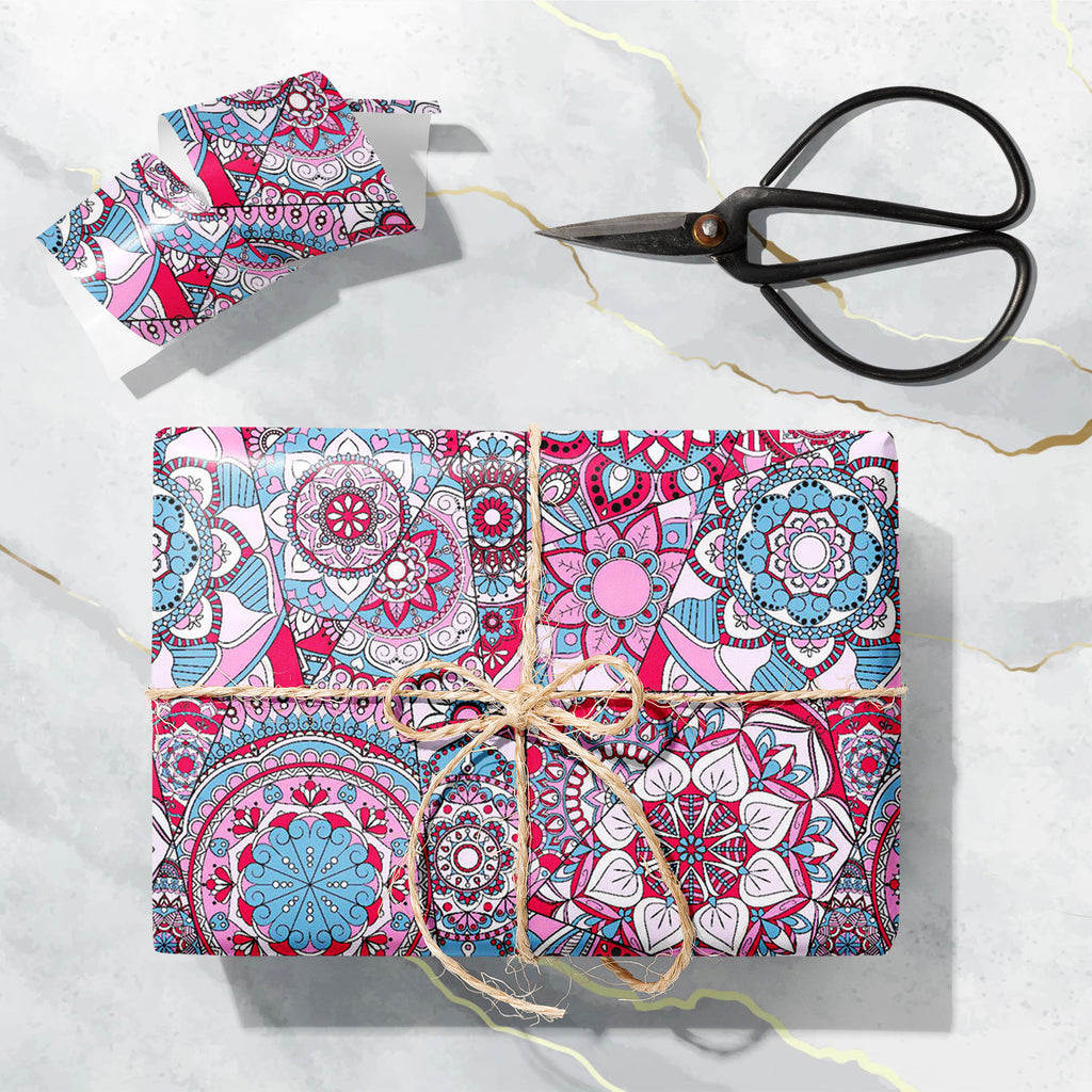 Vintage Mandalas D2 Art & Craft Gift Wrapping Paper-Wrapping Papers-WRP_PP-IC 5016221 IC 5016221, Abstract Expressionism, Abstracts, African, Ancient, Art and Paintings, Botanical, Culture, Decorative, Ethnic, Floral, Flowers, Geometric, Geometric Abstraction, Historical, Illustrations, Indian, Mandala, Medieval, Mexican, Moroccan, Nature, Patterns, Retro, Semi Abstract, Signs, Signs and Symbols, Traditional, Tribal, Vintage, World Culture, mandalas, d2, art, craft, gift, wrapping, paper, abstract, backgrou