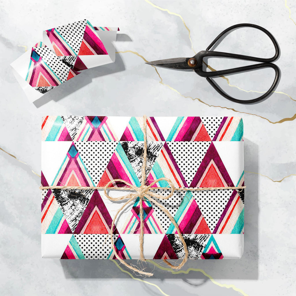 Grunge Triangular Shapes Art & Craft Gift Wrapping Paper-Wrapping Papers-WRP_PP-IC 5016222 IC 5016222, Abstract Expressionism, Abstracts, Ancient, Aztec, Bohemian, Culture, Decorative, Digital, Digital Art, Dots, Ethnic, Geometric, Geometric Abstraction, Graphic, Hipster, Historical, Illustrations, Medieval, Mountains, Patterns, Retro, Semi Abstract, Stripes, Traditional, Triangles, Tribal, Vintage, Watercolour, World Culture, grunge, triangular, shapes, art, craft, gift, wrapping, paper, pattern, boho, abs