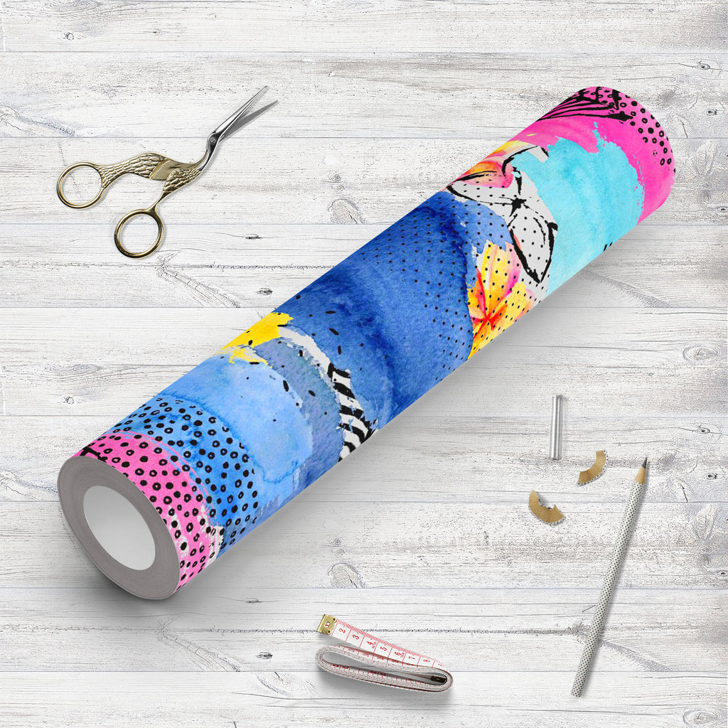 Abstract Doodle Shapes Wallpaper Roll - Wallpapers Peel & Stick - ArtzFolio.com