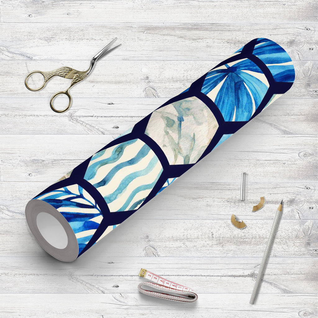 Watercolor Hexagon Palm Leaves Wallpaper Roll-Wallpapers Peel & Stick-WAL_PA-IC 5016232 IC 5016232, Abstract Expressionism, Abstracts, Art and Paintings, Books, Digital, Digital Art, Drawing, Geometric, Geometric Abstraction, Graphic, Hexagon, Illustrations, Marble, Marble and Stone, Minimalism, Patterns, Semi Abstract, Signs, Signs and Symbols, Stripes, Watercolour, watercolor, palm, leaves, wallpaper, roll, pattern, beach, summer, abstract, art, background, brush, color, colorful, curve, decoration, desig