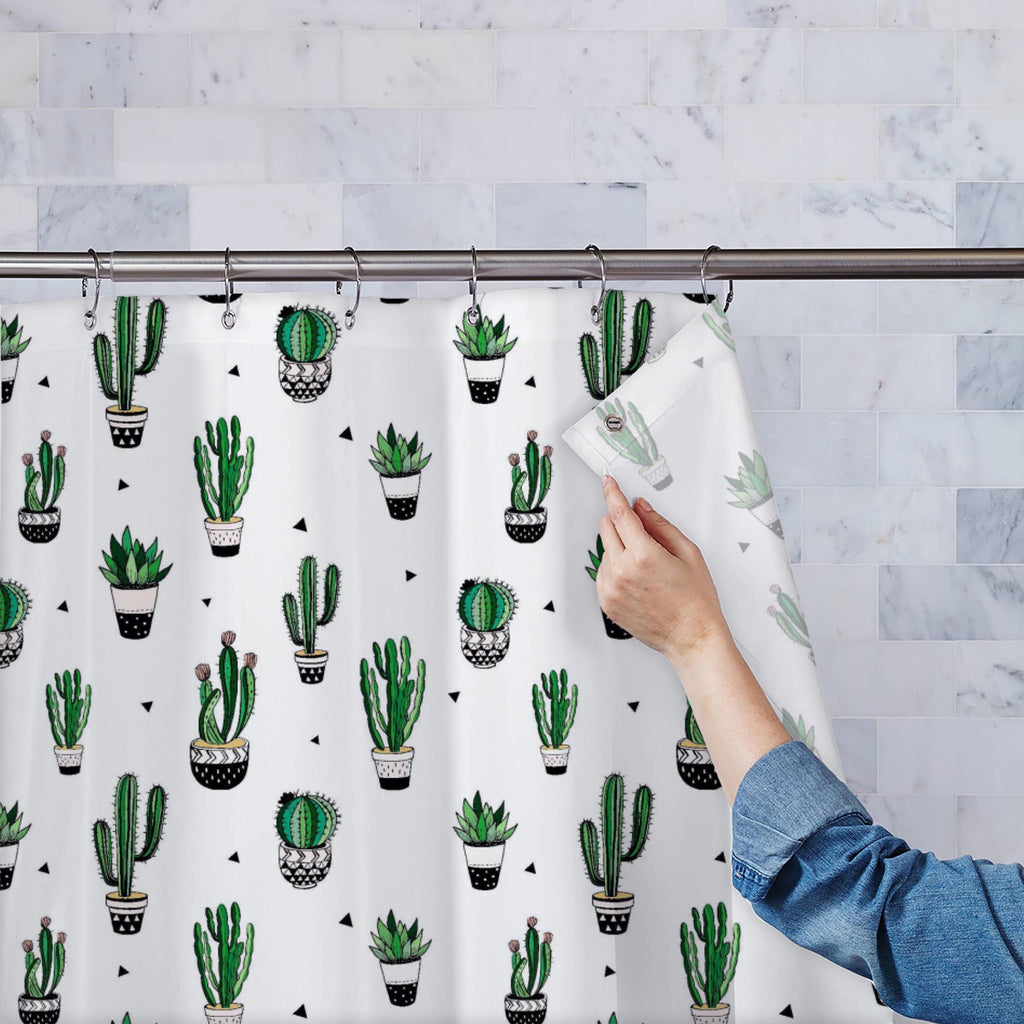 Hand-Drawn Cactus D3 Washable Waterproof Shower Curtain-Shower Curtains-CUR_SH_EL-IC 5016281 IC 5016281, Botanical, Decorative, Digital, Digital Art, Floral, Flowers, Graphic, Hand Drawn, Illustrations, Nature, Patterns, Scenic, Signs, Signs and Symbols, Symbols, Triangles, hand-drawn, cactus, d3, washable, waterproof, shower, curtain, pattern, seamless, succulent, doodle, vector, cacti, illustration, trendy, plants, wallpaper, background, botany, collection, desert, design, different, draw, element, exotic