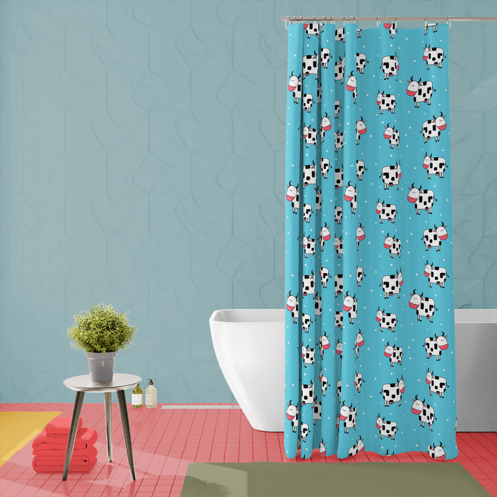 Doodle Cartoon Cows Washable Waterproof Shower Curtain-Shower Curtains-CUR_SH_EL-IC 5016282 IC 5016282, Abstract Expressionism, Abstracts, Animals, Animated Cartoons, Baby, Black and White, Caricature, Cartoons, Children, Decorative, Drawing, Illustrations, Kids, Patterns, Pets, Semi Abstract, Signs, Signs and Symbols, White, doodle, cartoon, cows, washable, waterproof, shower, curtain, cow, cute, pattern, vector, abstract, animal, background, blue, child, color, design, drawn, fabric, farm, hand, illustrat