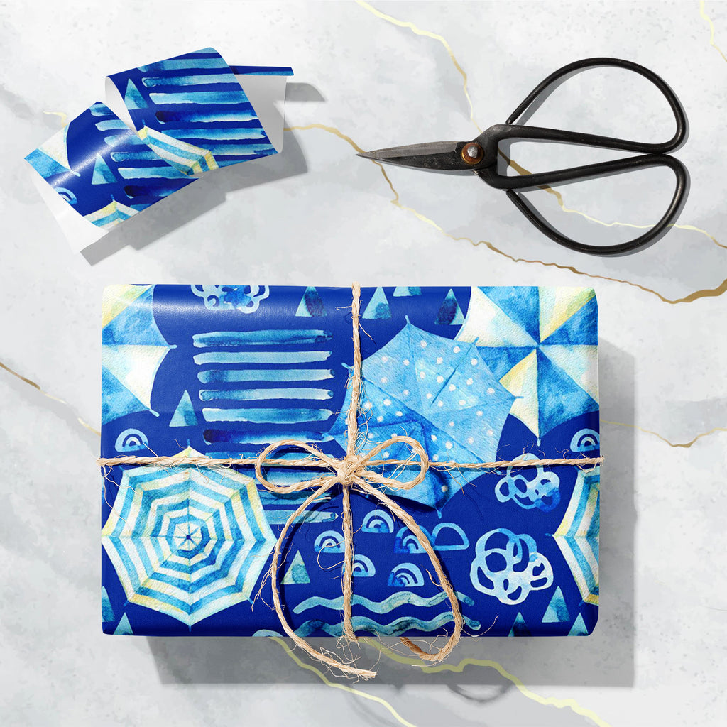 Blue Summer Beach Art & Craft Gift Wrapping Paper-Wrapping Papers-WRP_PP-IC 5016285 IC 5016285, Abstract Expressionism, Abstracts, Animated Cartoons, Art and Paintings, Automobiles, Caricature, Cartoons, Digital, Digital Art, Graphic, Holidays, Illustrations, Mountains, Nautical, Patterns, Semi Abstract, Stripes, Transportation, Travel, Triangles, Vehicles, Watercolour, blue, summer, beach, art, craft, gift, wrapping, paper, doodle, mountain, pattern, watercolor, abstract, adventures, artistic, background, 