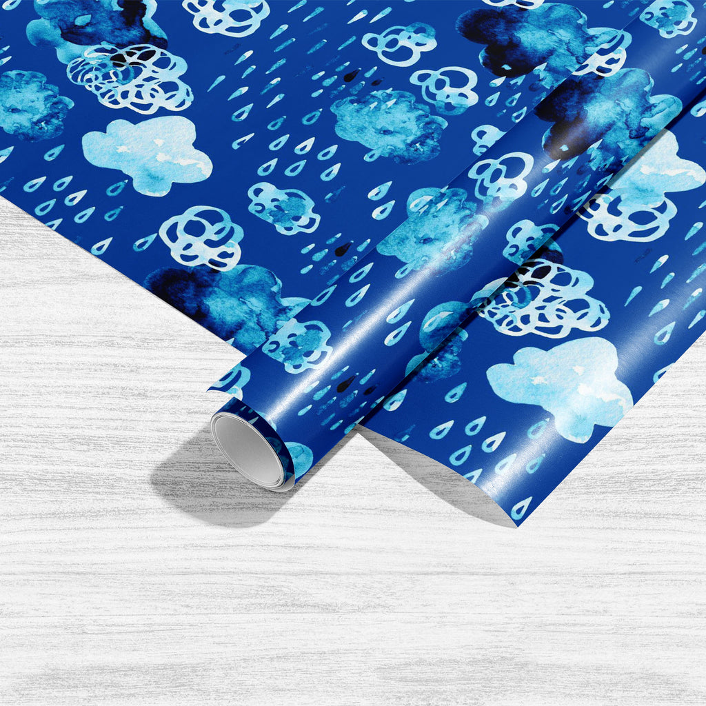 Watercolor Clouds with Raindrops Art & Craft Gift Wrapping Paper-Wrapping Papers-WRP_PP-IC 5016286 IC 5016286, Art and Paintings, Digital, Digital Art, Graphic, Illustrations, Nature, Patterns, Scenic, Seasons, Watercolour, watercolor, clouds, with, raindrops, art, craft, gift, wrapping, paper, autumn, background, blue, brush, cloud, cold, color, doodle, downpour, draw, drizzle, drop, fall, forecast, illustration, liquid, moisture, natural, paint, pattern, pour, precip, precipitation, rain, raindrop, rainfa