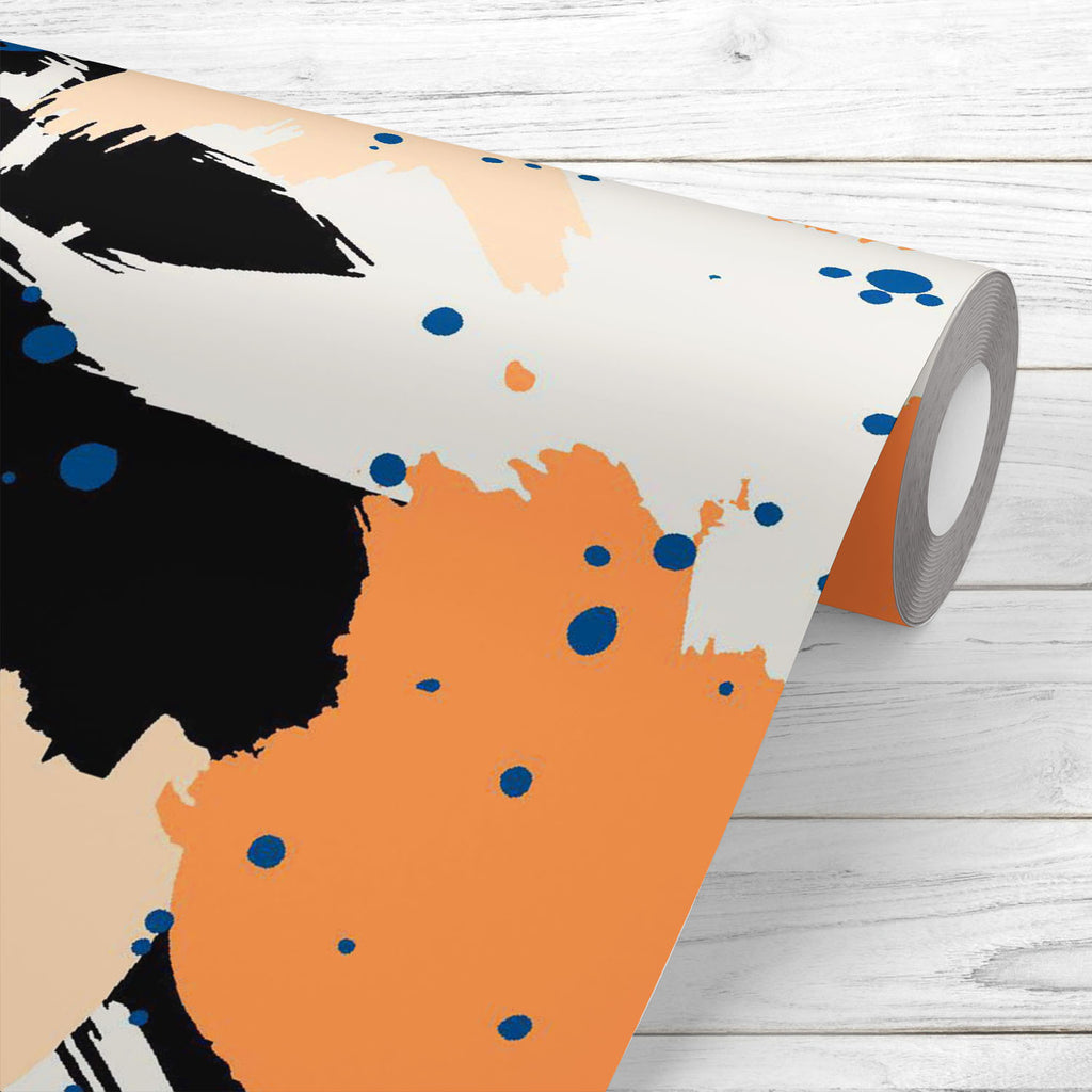 Abstract Paint Slashes Wallpaper Roll - Wallpapers Peel & Stick - ArtzFolio.com