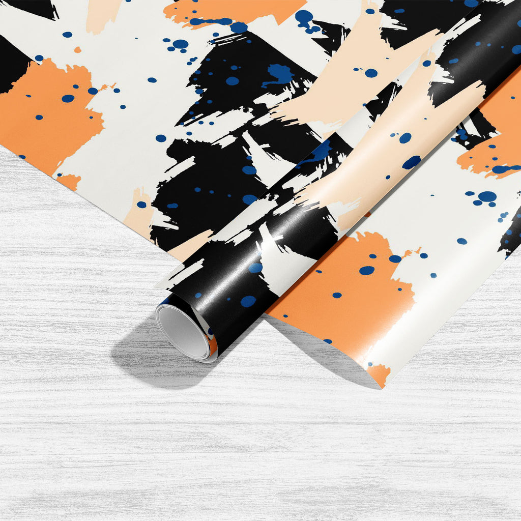 Abstract Paint Slashes Art & Craft Gift Wrapping Paper - Wrapping Papers - ArtzFolio.com