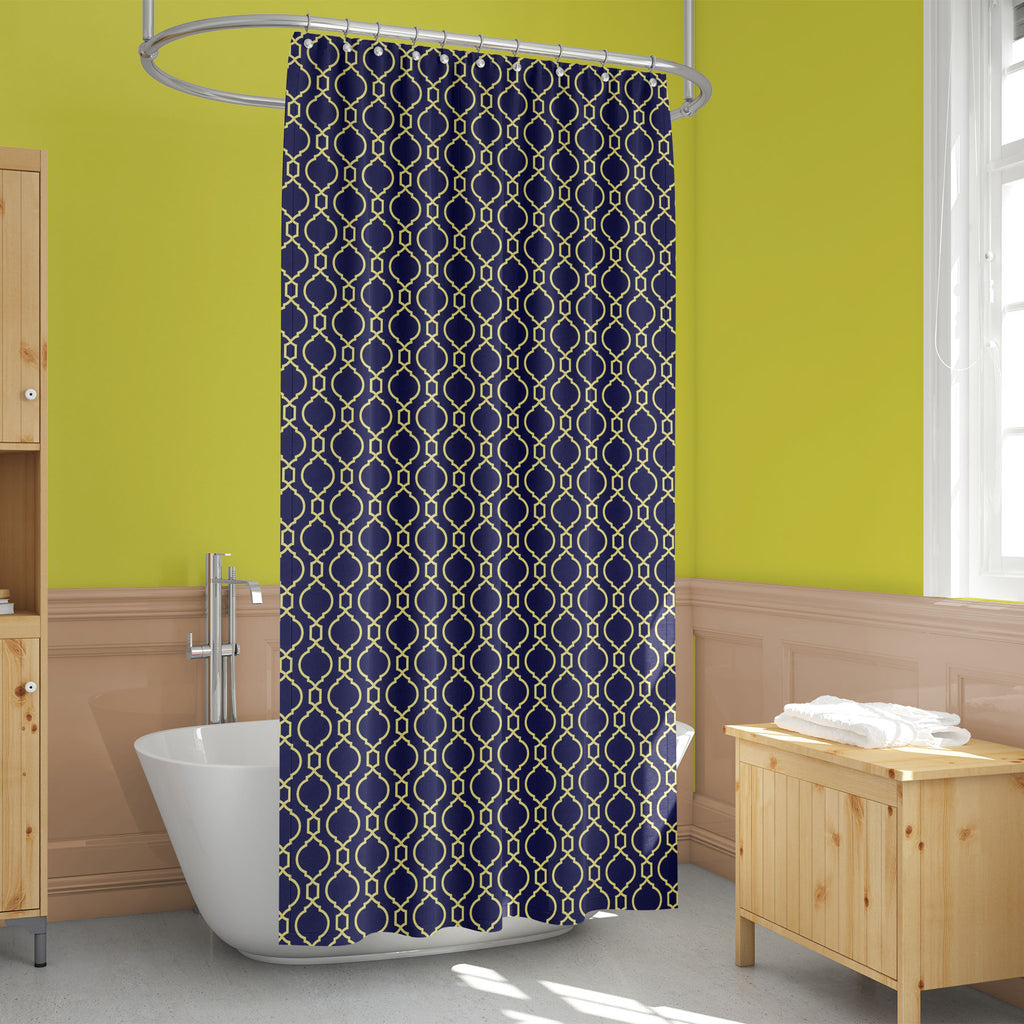 Abstract Arabian Pattern Washable Waterproof Shower Curtain - Shower Curtains - ArtzFolio.com