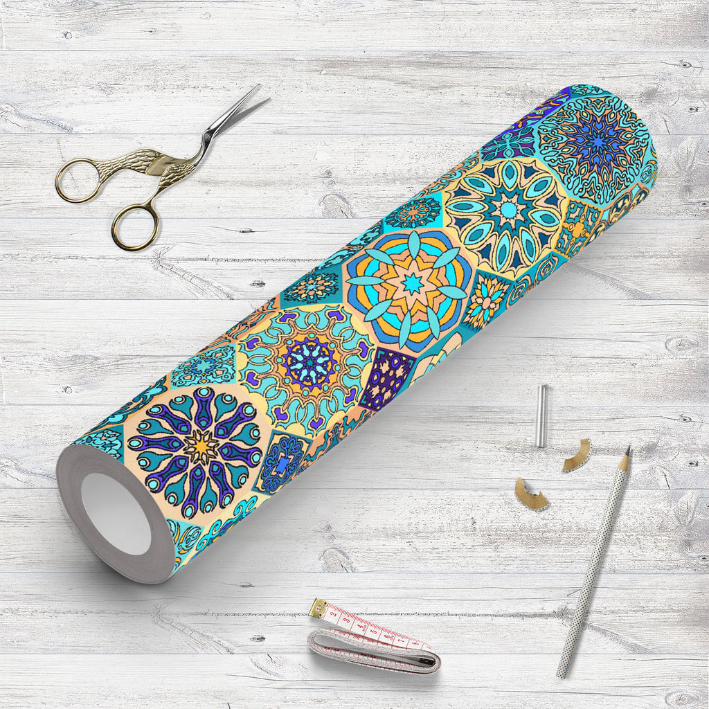 Vintage Floral & Mandala D13 Wallpaper Roll-Wallpapers Peel & Stick-WAL_PA-IC 5016309 IC 5016309, Abstract Expressionism, Abstracts, African, Ancient, Art and Paintings, Bohemian, Botanical, Culture, Decorative, Ethnic, Floral, Flowers, Geometric, Geometric Abstraction, Historical, Illustrations, Indian, Mandala, Medieval, Mexican, Moroccan, Nature, Patterns, Pets, Retro, Semi Abstract, Signs, Signs and Symbols, Traditional, Tribal, Vintage, World Culture, d13, wallpaper, roll, pattern, background, abstract