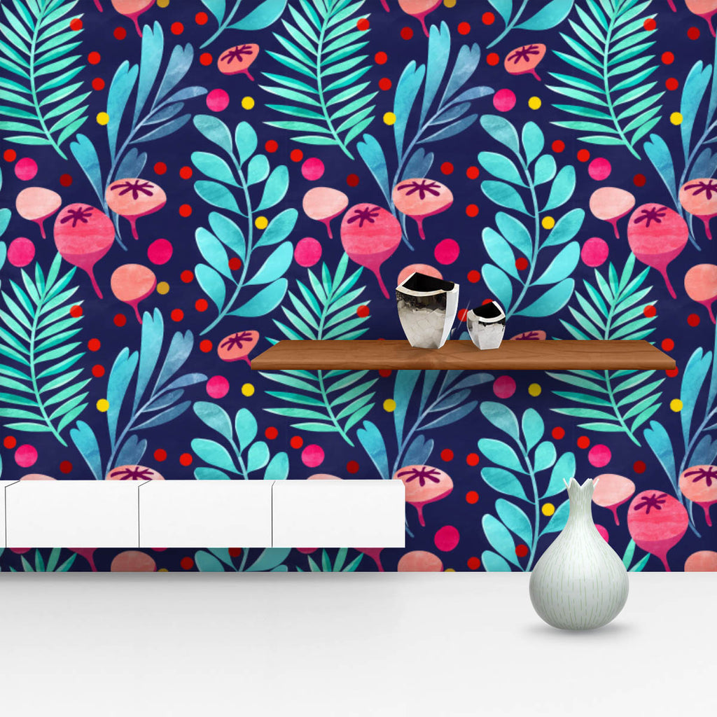 Watercolour Botanical Pattern D4 Wallpaper Roll-Wallpapers Peel & Stick-WAL_PA-IC 5016315 IC 5016315, Art and Paintings, Botanical, Floral, Flowers, Illustrations, Nature, Patterns, Scenic, Signs, Signs and Symbols, Watercolour, pattern, d4, wallpaper, roll, background, illustration, seamless, watercolor, art, backdrop, berries, bloom, blue, colorful, dark, design, flower, bud, garden, leaf, paper, petal, pink, stem, teal, texture, vibrant, wrapping, yellow, artzfolio, wallpapers for bedroom, wall papers fu