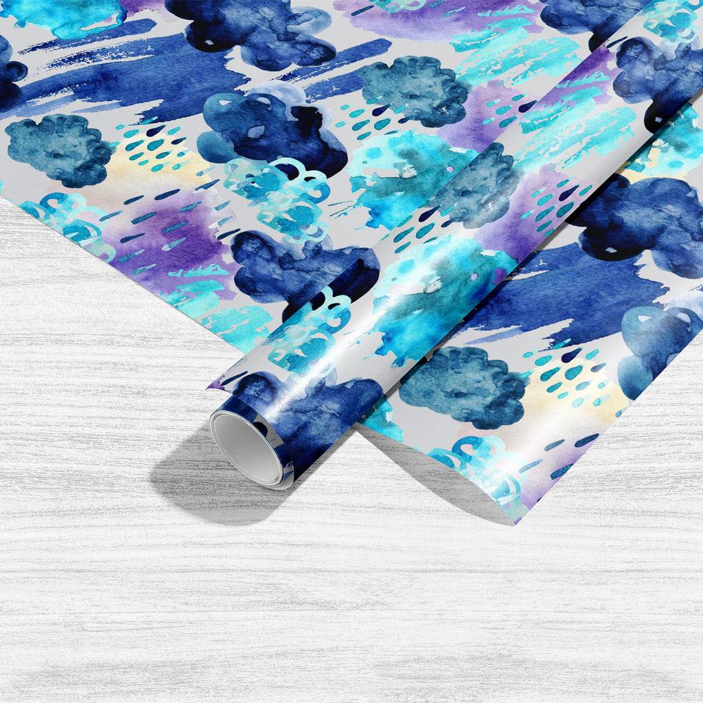 Watercolor Fall Shower Pattern Art & Craft Gift Wrapping Paper-Wrapping Papers-WRP_PP-IC 5016319 IC 5016319, Art and Paintings, Digital, Digital Art, Graphic, Illustrations, Nature, Patterns, Scenic, Seasons, Signs, Signs and Symbols, Splatter, Watercolour, watercolor, fall, shower, pattern, art, craft, gift, wrapping, paper, autumn, background, blue, brush, cloud, cold, color, design, doodle, downpour, draw, drench, drizzle, drop, forecast, illustration, liquid, moisture, mood, natural, paddle, paint, pour
