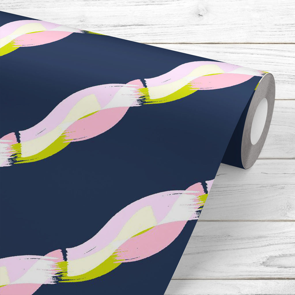 Abstract Pastel Waves Wallpaper Roll - Wallpapers Peel & Stick - ArtzFolio.com