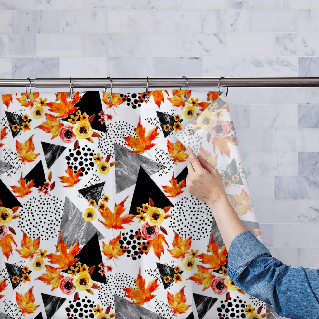 Watercolor Autumn D1 Washable Waterproof Shower Curtain-Shower Curtains-CUR_SH_EL-IC 5016330 IC 5016330, 80s, 90s, Abstract Expressionism, Abstracts, Art and Paintings, Black, Black and White, Bling, Botanical, Circle, Digital, Digital Art, Dots, Floral, Flowers, Geometric, Geometric Abstraction, Graphic, Illustrations, Marble, Marble and Stone, Nature, Patterns, Scenic, Semi Abstract, Signs, Signs and Symbols, Triangles, Watercolour, White, watercolor, autumn, d1, washable, waterproof, shower, curtain, dai