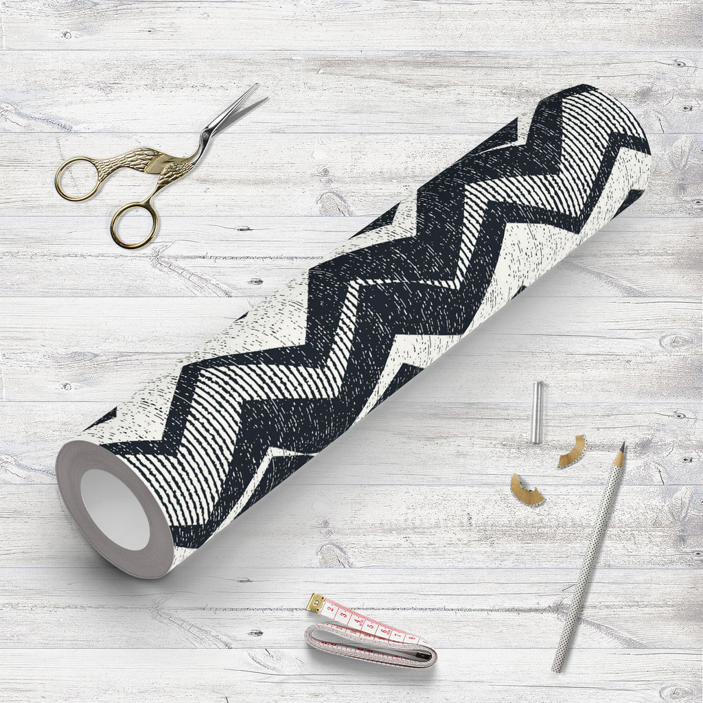 Monochrome Zigzag Wallpaper Roll-Wallpapers Peel & Stick-WAL_PA-IC 5016331 IC 5016331, Abstract Expressionism, Abstracts, Ancient, Black, Black and White, Culture, Decorative, Digital, Digital Art, Ethnic, Folk Art, Geometric, Geometric Abstraction, Graphic, Historical, Illustrations, Medieval, Modern Art, Patterns, Retro, Semi Abstract, Signs, Signs and Symbols, Traditional, Tribal, Vintage, White, World Culture, monochrome, zigzag, wallpaper, roll, pattern, abstract, fabric, irregular, rough, square, back