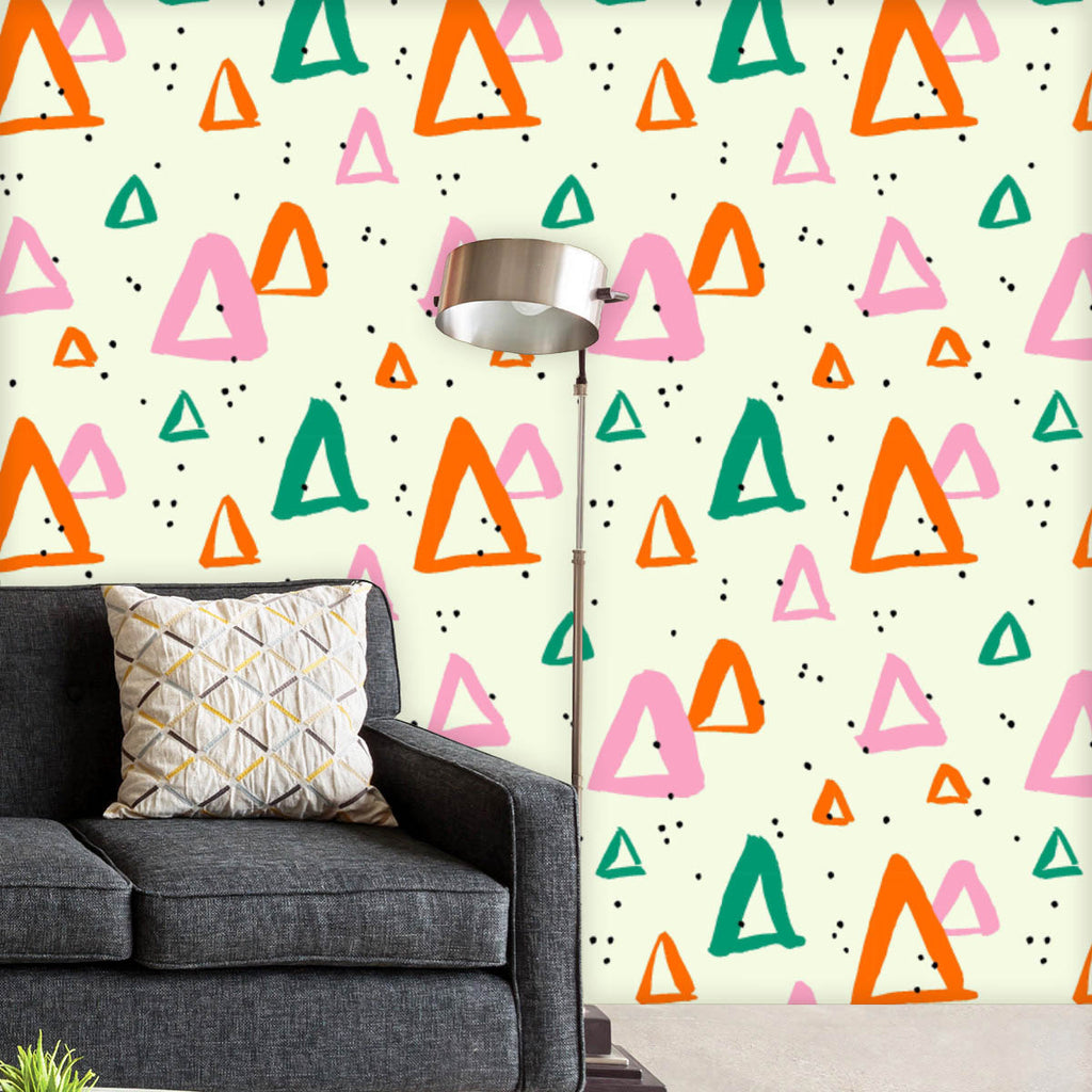 Abstract Geometrical Shapes D2 Wallpaper Roll - Wallpapers Peel & Stick - ArtzFolio.com