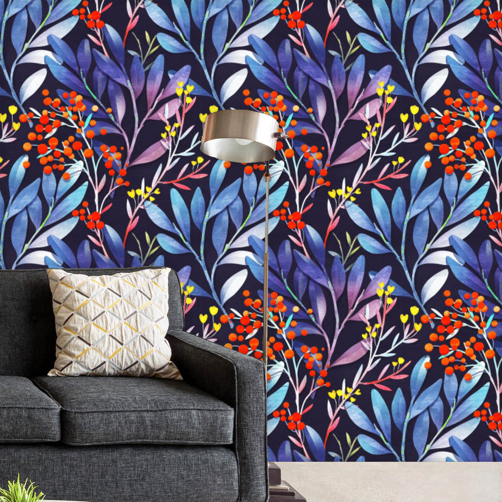 Botanical Floral D2 Wallpaper Roll-Wallpapers Peel & Stick-WAL_PA-IC 5016336 IC 5016336, Art and Paintings, Botanical, Floral, Flowers, Illustrations, Nature, Patterns, Scenic, Signs, Signs and Symbols, Watercolour, d2, wallpaper, roll, pattern, watercolor, seamless, illustration, berries, dark, leaf, red, vibrant, yellow, art, backdrop, background, bloom, blue, delicate, design, elegant, flower, bud, garden, paper, petal, stem, texture, wrapping, artzfolio, wallpapers for bedroom, wall papers full sheet fo