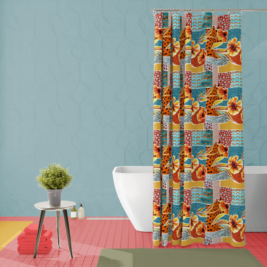 Watercolor Doodle Flowers Washable Waterproof Shower Curtain-Shower Curtains-CUR_SH_EL-IC 5016353 IC 5016353, Art and Paintings, Black, Black and White, Bling, Botanical, Digital, Digital Art, Dots, Floral, Flowers, Geometric, Geometric Abstraction, Graphic, Illustrations, Marble, Marble and Stone, Nature, Patterns, Scenic, Signs, Signs and Symbols, Watercolour, watercolor, doodle, washable, waterproof, shower, curtain, water, color, art, aster, background, marbling, pattern, scribble, autumn, chamomile, co