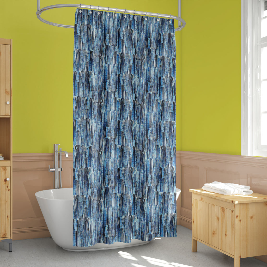 Watercolor Hand Drawn Stripes Washable Waterproof Shower Curtain-Shower Curtains-CUR_SH_EL-IC 5016357 IC 5016357, Abstract Expressionism, Abstracts, African, American, Art and Paintings, Aztec, Black, Black and White, Botanical, Brush Stroke, Chevron, Digital, Digital Art, Drawing, Floral, Flowers, Geometric, Geometric Abstraction, Graphic, Illustrations, Modern Art, Nature, Paintings, Patterns, Semi Abstract, Signs, Signs and Symbols, Stripes, Watercolour, White, watercolor, hand, drawn, washable, waterpro