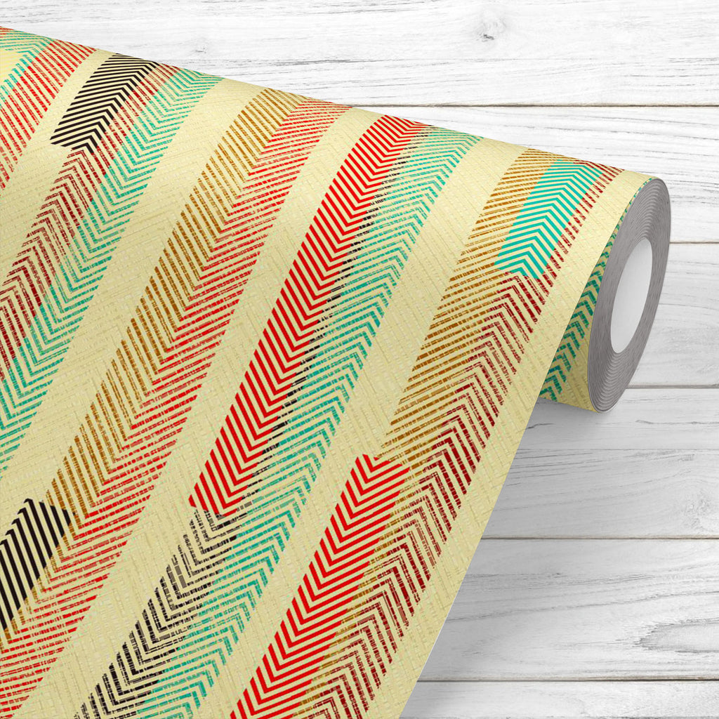 Abstract Geometric Stripes D9 Wallpaper Roll - Wallpapers Peel & Stick - ArtzFolio.com