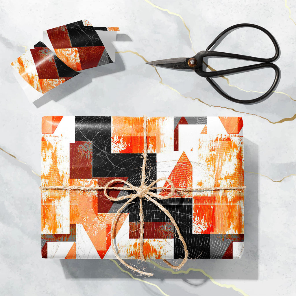 Abstract Geometric Pattern D20 Art & Craft Gift Wrapping Paper - Wrapping Papers - ArtzFolio.com