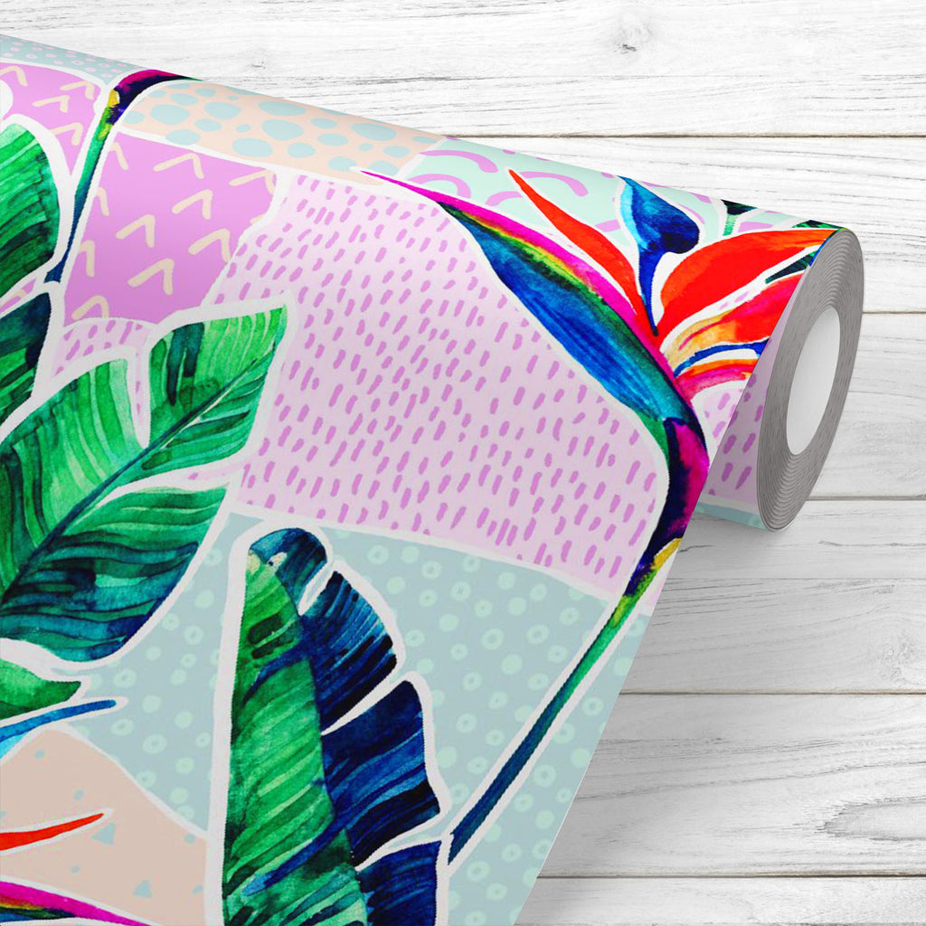 Tropical Flowers Wallpaper Roll-Wallpapers Peel & Stick-WAL_PA-IC 5016367 IC 5016367, Art and Paintings, Botanical, Digital, Digital Art, Dots, Floral, Flowers, Geometric, Geometric Abstraction, Graphic, Illustrations, Minimalism, Nature, Patterns, Scenic, Signs, Signs and Symbols, Tropical, Watercolour, wallpaper, roll, flower, leaf, pattern, scribble, style, summer, watercolor, art, background, banana, bird-of-paradise, blue, color, dash, design, doodle, element, exotic, fabric, flora, geometrical, grunge