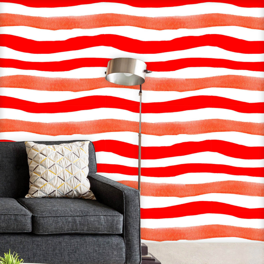 Red Stripes Wallpaper Roll-Wallpapers Peel & Stick-WAL_PA-IC 5016369 IC 5016369, Art and Paintings, Black and White, Illustrations, Patterns, Signs, Signs and Symbols, Stripes, Watercolour, White, red, wallpaper, roll, art, backdrop, background, design, illustration, line, monochrome, paint, stroke, paper, pattern, seamless, simple, stripe, striped, subtle, texture, vibrant, watercolor, watrcolour, wave, wavy, lines, wrapping, artzfolio, wallpapers for bedroom, wall papers full sheet for living room, wallpa
