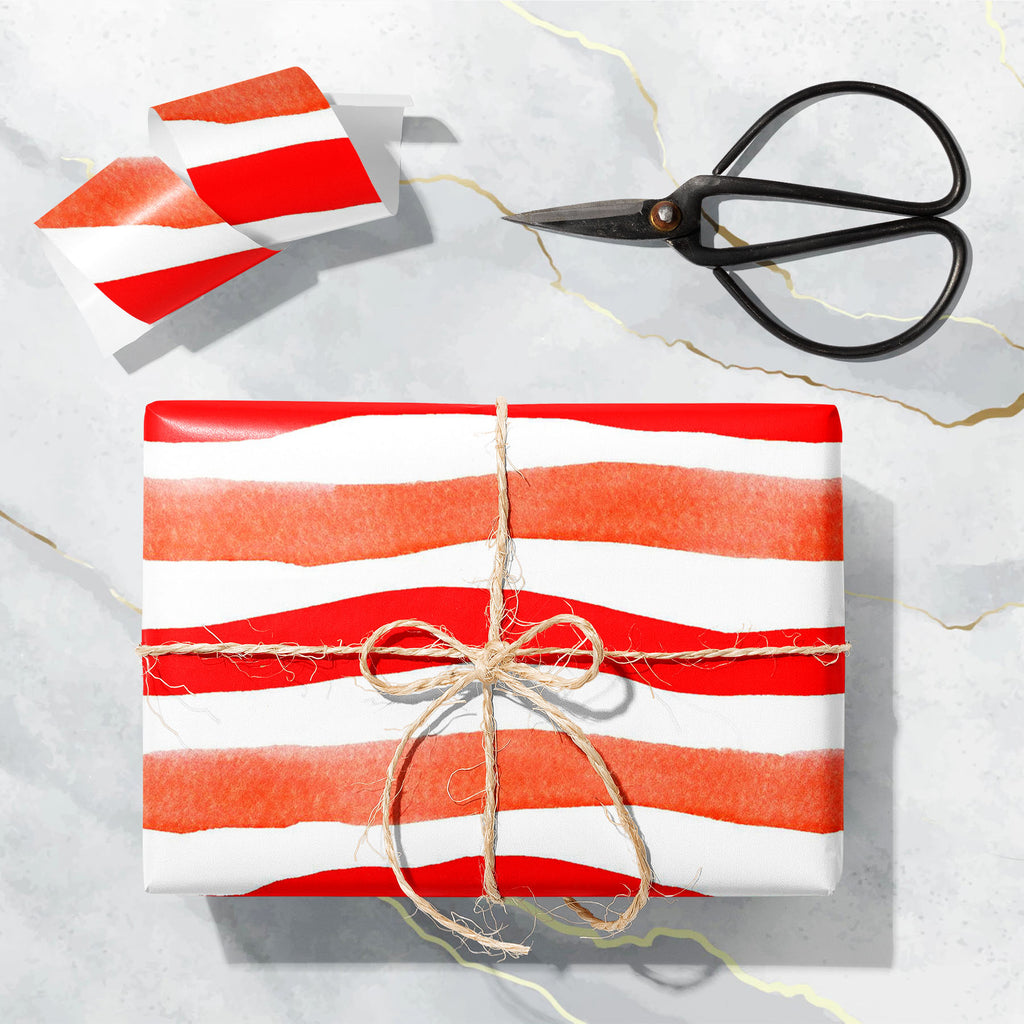 Red Stripes Art & Craft Gift Wrapping Paper-Wrapping Papers-WRP_PP-IC 5016369 IC 5016369, Art and Paintings, Black and White, Illustrations, Patterns, Signs, Signs and Symbols, Stripes, Watercolour, White, red, art, craft, gift, wrapping, paper, backdrop, background, design, illustration, line, monochrome, paint, stroke, pattern, seamless, simple, stripe, striped, subtle, texture, vibrant, wallpaper, watercolor, watrcolour, wave, wavy, lines, artzfolio, wrapping paper, gift wrapping paper, gift wrapping, bi