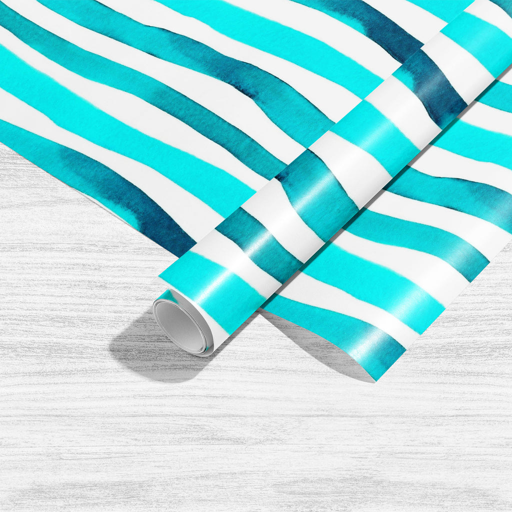 Purple Watercolor Stripes Art & Craft Gift Wrapping Paper-Wrapping Papers-WRP_PP-IC 5016371 IC 5016371, Art and Paintings, Black and White, Illustrations, Patterns, Signs, Signs and Symbols, Stripes, Watercolour, White, purple, watercolor, art, craft, gift, wrapping, paper, teal, background, wave, line, pattern, design, seamless, texture, backdrop, blue, illustration, monochrome, paint, stroke, simple, stripe, striped, subtle, turquoise, vibrant, wallpaper, wavy, lines, artzfolio, wrapping paper, gift wrapp